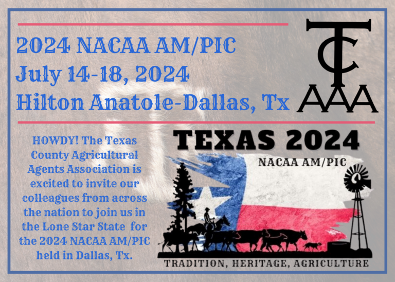 2024 NACAA AM/PIC Texas Texas County Agricultural Agents Association